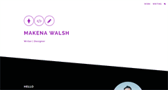 Desktop Screenshot of makenawalsh.com